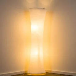 Lampes En Tissu-hofstein Lampadaire HERON Blanc, 2 lumières