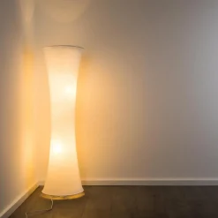 Lampes En Tissu-hofstein Lampadaire HERON Blanc, 2 lumières