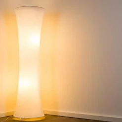 Lampes En Tissu-hofstein Lampadaire HERON Blanc, 2 lumières