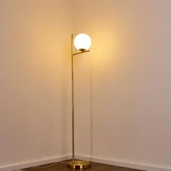 hofstein Lampadaire Hogatza Laiton, 1 lumière