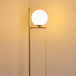 hofstein Lampadaire Hogatza Laiton, 1 lumière