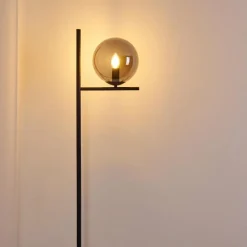 hofstein Lampadaire Hogatza Noir, 1 lumière