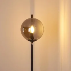 hofstein Lampadaire Hogatza Noir, 1 lumière