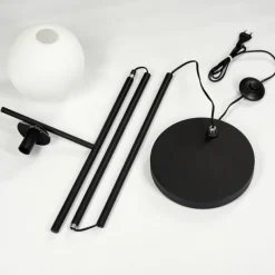 hofstein Lampadaire Hogatza Noir, 1 lumière