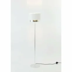 Lampes En Tissu-Luminaires Holländer Lampadaire Holländer ATTIA Argenté, 1 lumière