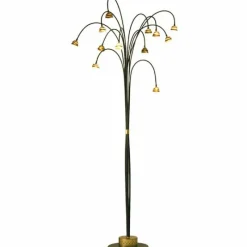 Lampes Dorées-Luminaires Holländer Lampadaire Holländer SNAIL TWO Brun, Or, Noir, 12 lumières