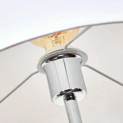 Lampes En Tissu-hofstein Lampadaire Honoa Chrome, Noir, 1 lumière