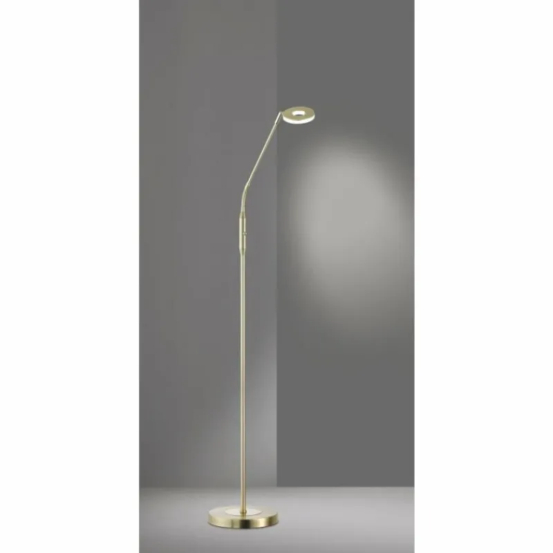 Luminaires Fischer & Honsel Lampadaire Honsel Dent LED Laiton, 1 lumière, Changeur de couleurs* Lampadaires Et Lampes Sur Pied