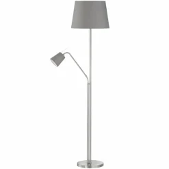 Lampes En Tissu-Luminaires Fischer & Honsel Lampadaire Honsel Layer Nickel mat, 1 lumière