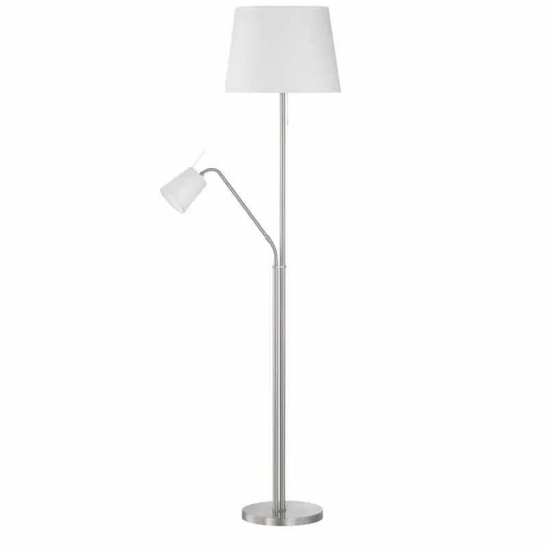 Lampes En Tissu-Luminaires Fischer & Honsel Lampadaire Honsel Layer Nickel mat, 1 lumière