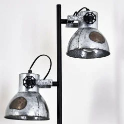 Lampes Vintages & Rétros-hofstein Lampadaire Hora Noir, 2 lumières