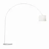 Lampes En Tissu-Luminaires Ideallux Lampadaire Ideal Lux DORSALE Chrome, 1 lumière