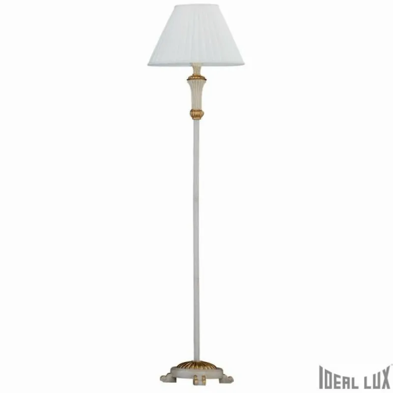 Lampes Vintages & Rétros-Luminaires Ideallux Lampadaire Ideal Lux FIRENZE Blanc, 1 lumière