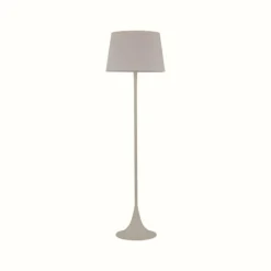 Lampes En Tissu-Luminaires Ideallux Lampadaire Ideal Lux LONDON Blanc, 1 lumière
