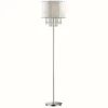 Lampes En Tissu-Luminaires Ideallux Lampadaire Ideal Lux OPERA Chrome, 1 lumière