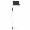 Lampes En Tissu-Luminaires Ideallux Lampadaire Ideal Lux PAGODA Noir, 1 lumière