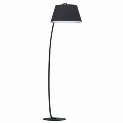 Lampes En Tissu-Luminaires Ideallux Lampadaire Ideal Lux PAGODA Noir, 1 lumière
