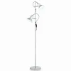 Luminaires Ideallux Lampadaire Ideal Lux POLLY Argenté, 2 lumières* Lampadaires Et Lampes Sur Pied