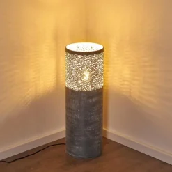 Lampes Vintages & Rétros-hofstein Lampadaire Indijk Bleu, Gris, 1 lumière