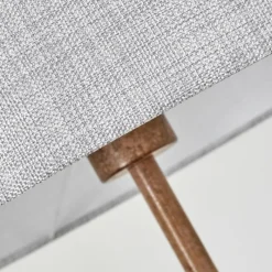 Lampes En Tissu-hofstein Lampadaire Jagualito Écru, Rouille, 2 lumières