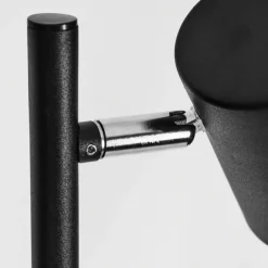 hofstein Lampadaire Javel Chrome, Noir, 3 lumières