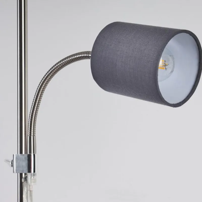 Lampes En Tissu-hofstein Lampadaire Jobsbo Nickel mat, 2 lumières