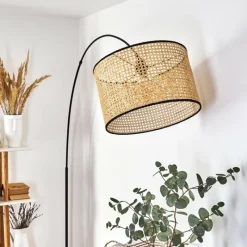 Lampes En Tissu-hofstein Lampadaire Jonas Noir, 1 lumière