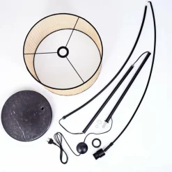 Lampes En Tissu-hofstein Lampadaire Jonas Noir, 1 lumière