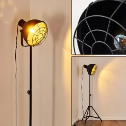 Lampes Industrielles-hofstein Lampadaire Jonsered Noir, 1 lumière