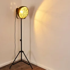 Lampes Industrielles-hofstein Lampadaire Jonsered Noir, 1 lumière