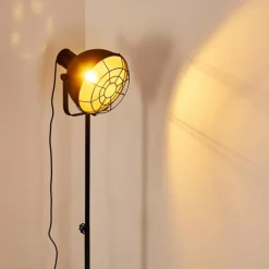 Lampes Industrielles-hofstein Lampadaire Jonsered Noir, 1 lumière