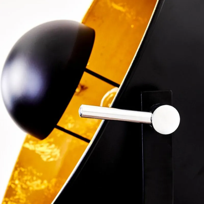 Lampes Dorées-hofstein Lampadaire Jupiter Noir doré, 1 lumière