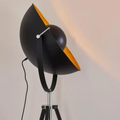 Lampes Dorées-hofstein Lampadaire Jupiter Noir doré, 1 lumière