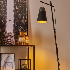 hofstein Lampadaire Juvansbo Noir, 1 lumière