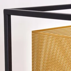 Lampes Dorées-hofstein Lampadaire Kabul Or, Noir, 1 lumière