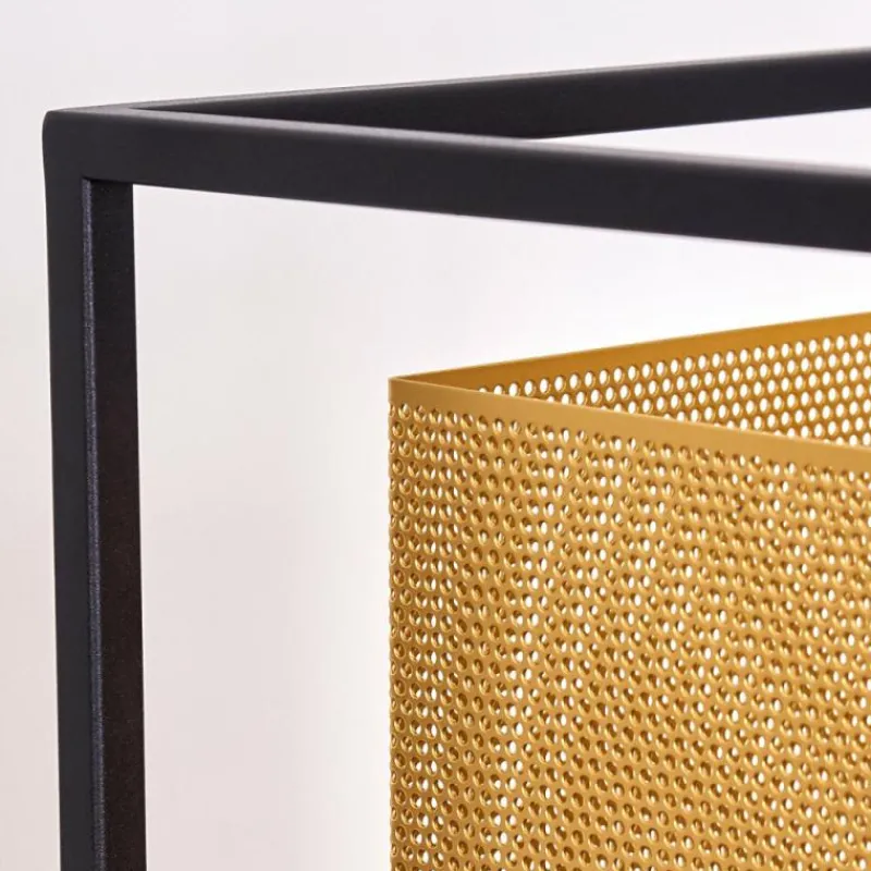 Lampes Dorées-hofstein Lampadaire Kabul Or, Noir, 1 lumière