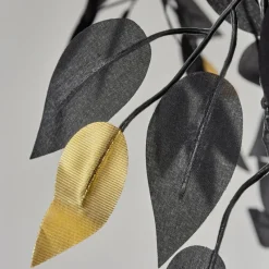 Lampes Dorées-hofstein Lampadaire Kallax Noir, 3 lumières