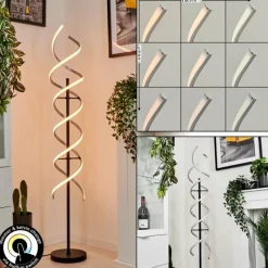 hofstein Lampadaire Khovet LED Noir, 1 lumière