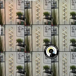 hofstein Lampadaire Khovet LED Noir, 1 lumière