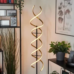 hofstein Lampadaire Khovet LED Noir, 1 lumière