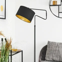 Lampes En Tissu-hofstein Lampadaire Kikpan Noir, 1 lumière
