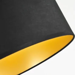 Lampes En Tissu-hofstein Lampadaire Kikpan Noir, 1 lumière