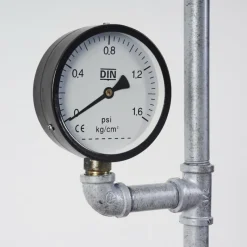 hofstein Lampadaire Kolyma Gris, Rouge, 3 lumières