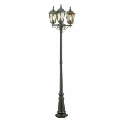Luminaires Konstsmide Lampadaire Konstsmide Firenze Vert, 3 lumières
