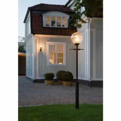 Luminaires Konstsmide Lampadaire Konstsmide Oden Noir, 1 lumière