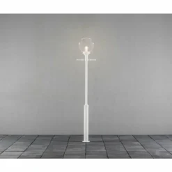 Luminaires Konstsmide Lampadaire Konstsmide Orion Blanc, 1 lumière