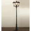 Luminaires Konstsmide Lampadaire Konstsmide Parma Noir, 1 lumière