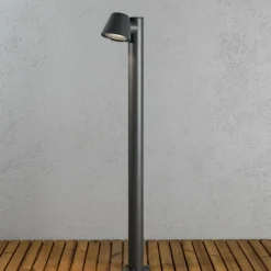 Luminaires Konstsmide Lampadaire Konstsmide Trieste Noir, 1 lumière