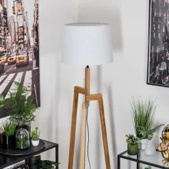 Lampes En Tissu-hofstein Lampadaire Kratie Écru, 1 lumière