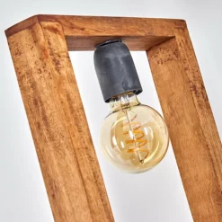 Lampes Vintages & Rétros-hofstein Lampadaire Lanny Bois foncé, Noir, 5 lumières